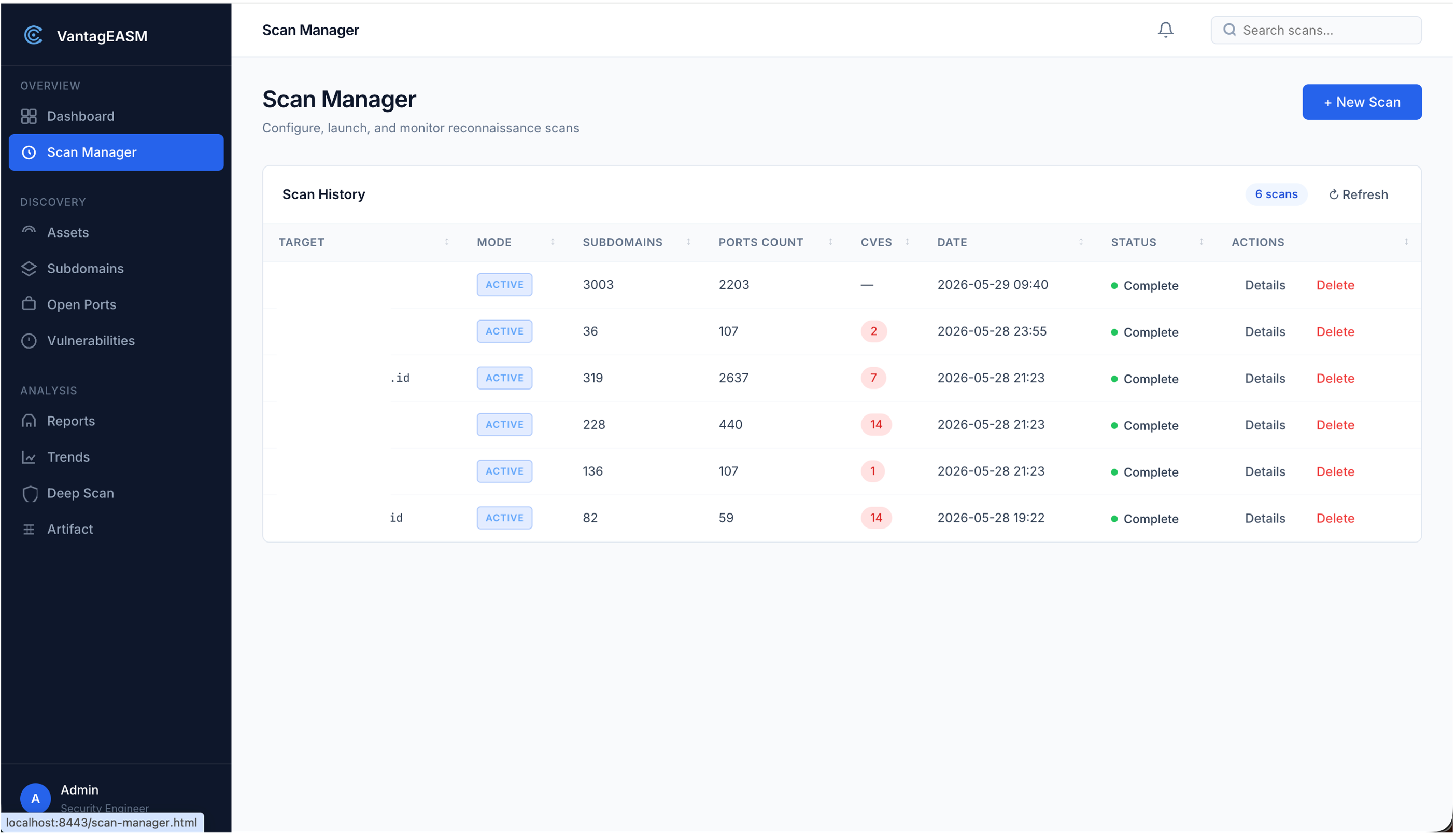 VantagEASM Screenshot 1